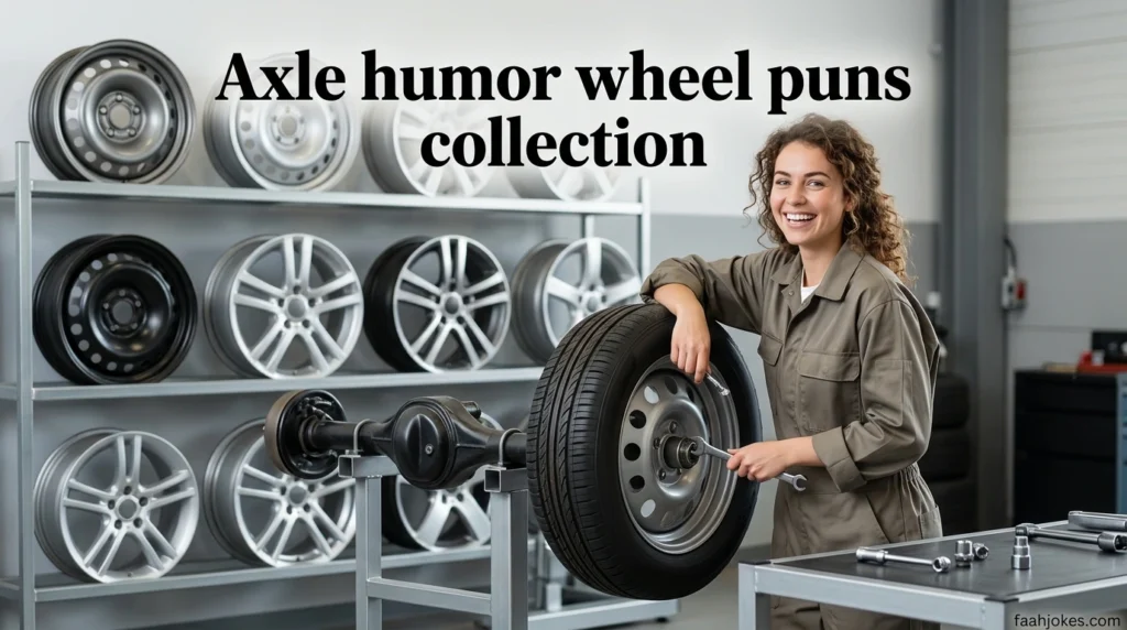 Axle humor wheel puns collection