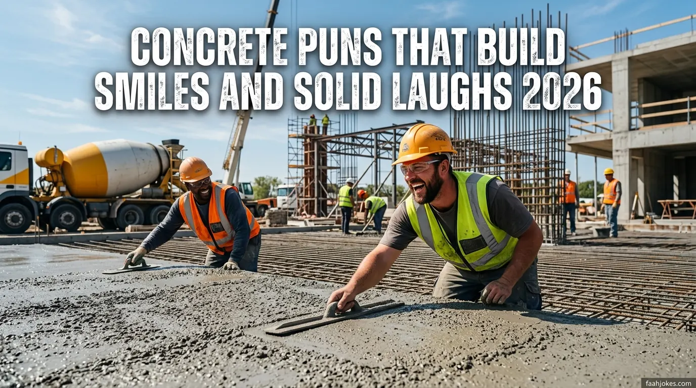 Concrete Puns That Build Smiles and Solid Laughs