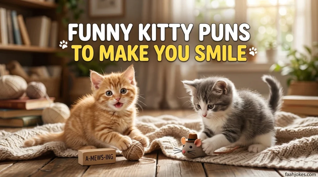 Funny kitty puns to make you smile
