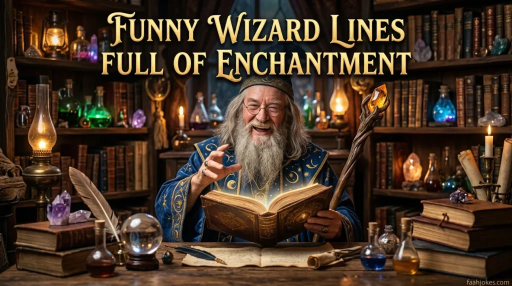 Funny Wizard Lines Full of Enchantment