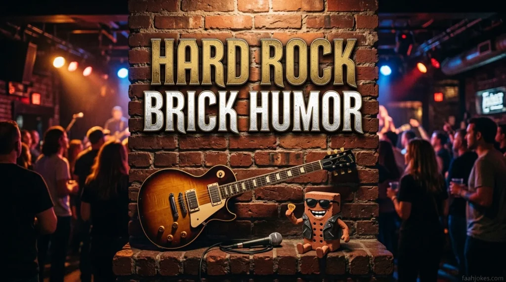 Hard Rock Brick Humor