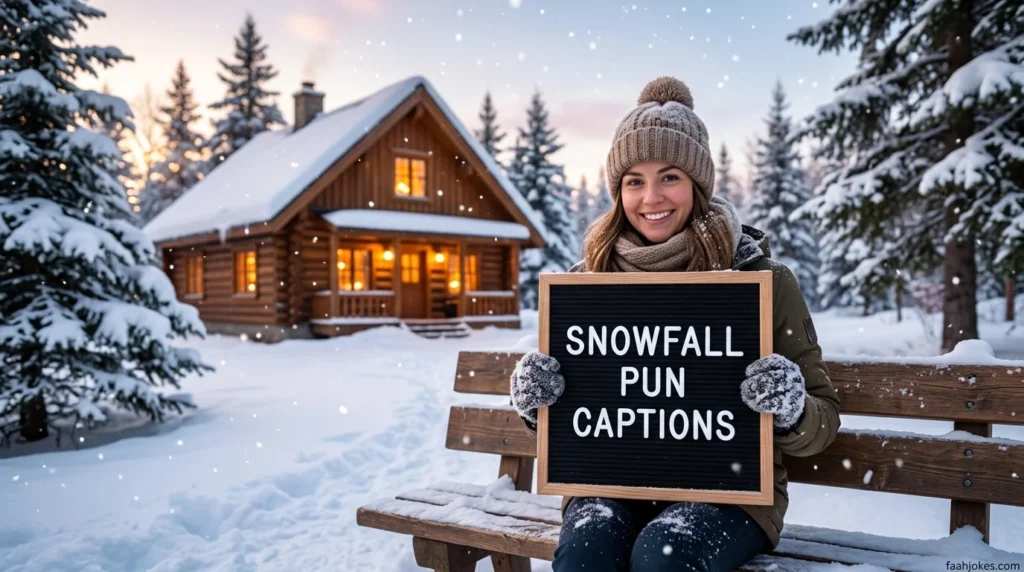 snowfall pun captions