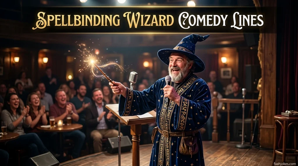 Spellbinding Wizard Comedy Lines