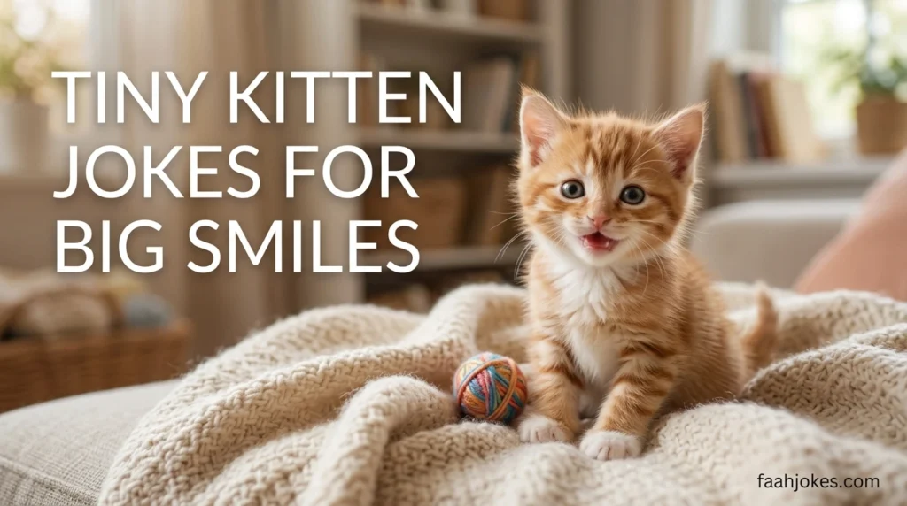 Tiny kitten jokes for big smiles