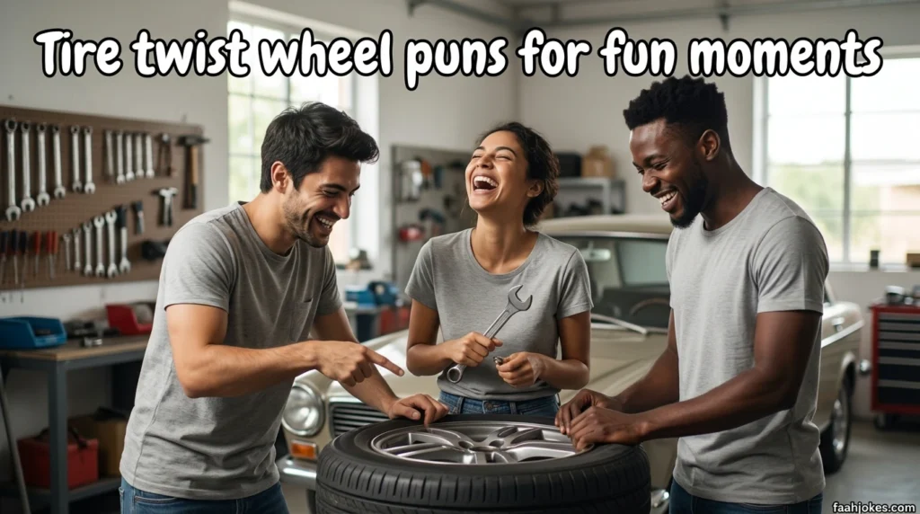 Tire twist wheel puns for fun moments
