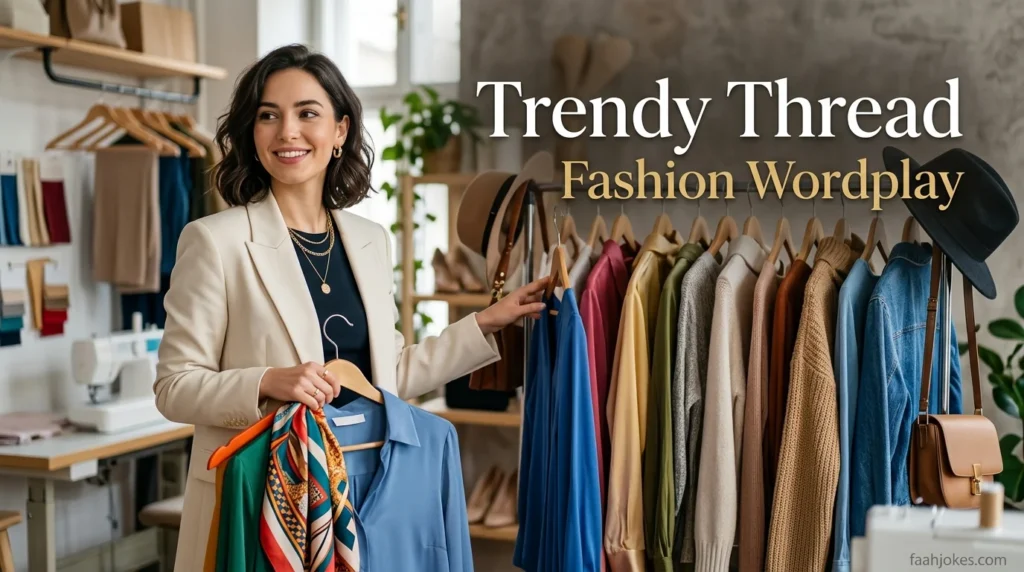 Trendy Thread Fashion Wordplay