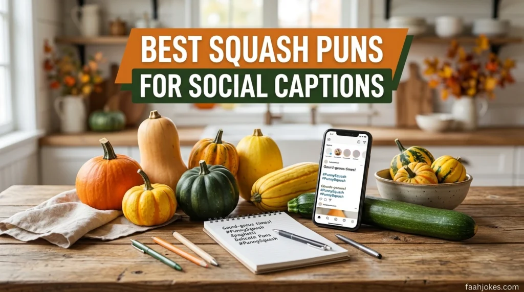 Best Squash Puns For Social Captions