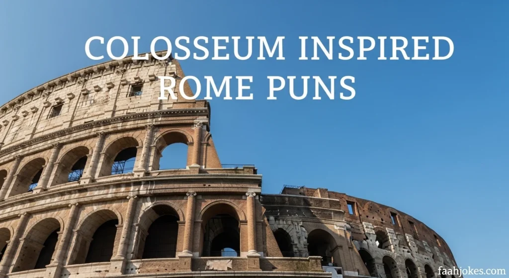 Colosseum Inspired Rome Puns