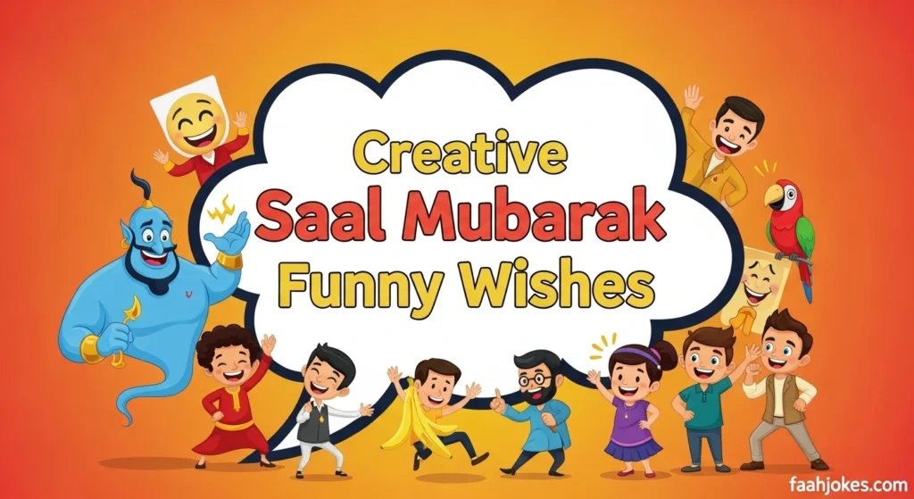 Creative Saal Mubarak Funny Wishes