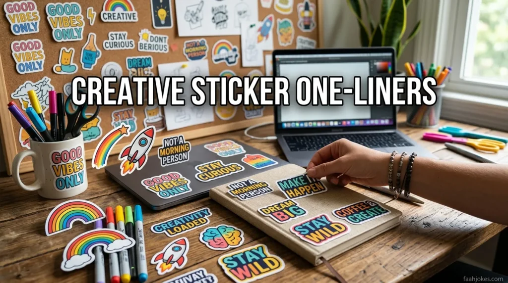 Creative Sticker One-Liners