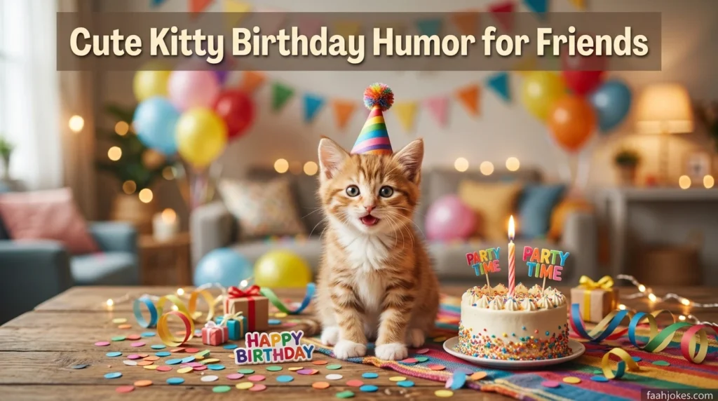 Cute Kitty Birthday Humor for Friends