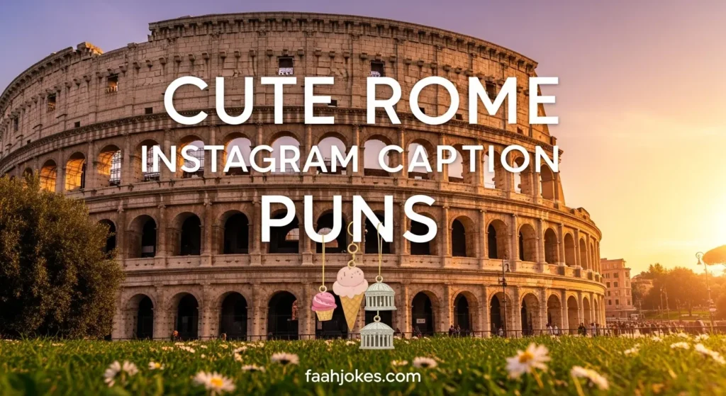 Cute Rome Instagram Caption Puns