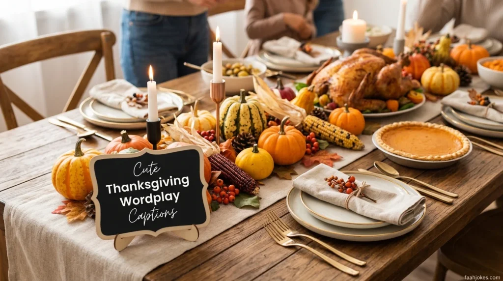 Cute Thanksgiving Wordplay Captions