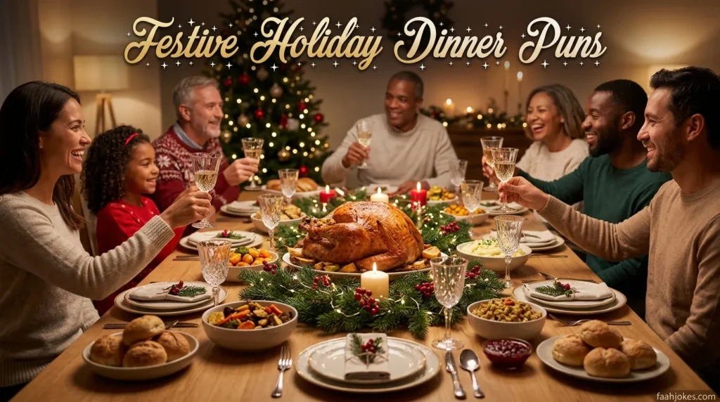 Festive Holiday Dinner Puns