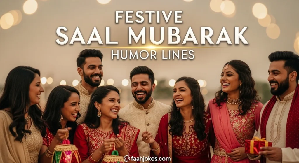 Festive Saal Mubarak Humor Lines