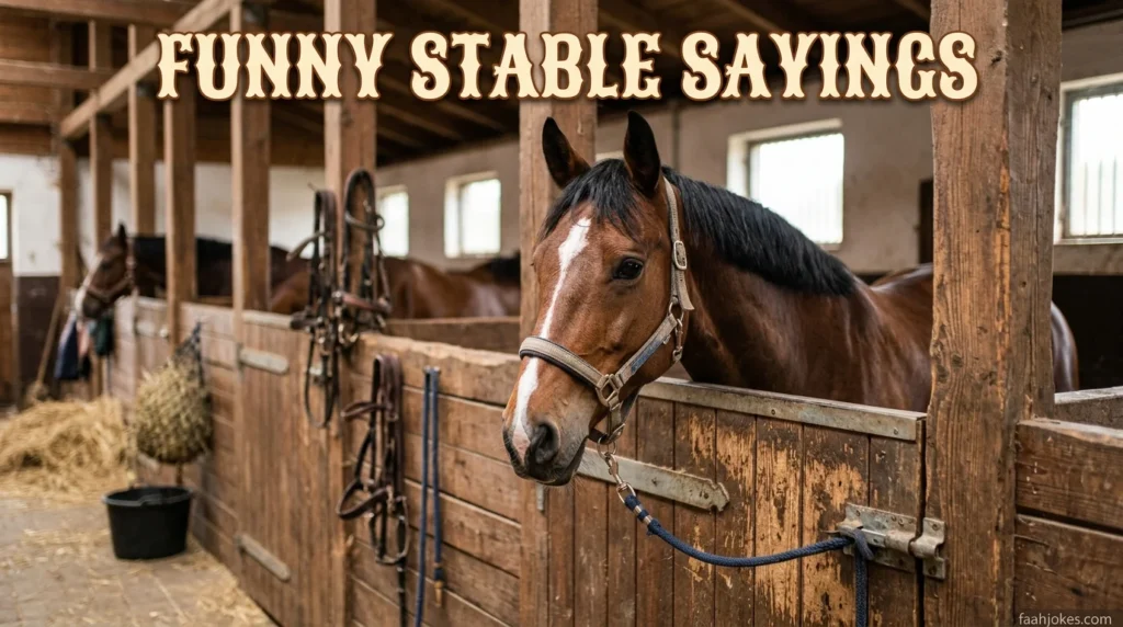 Funny Stable Sayings