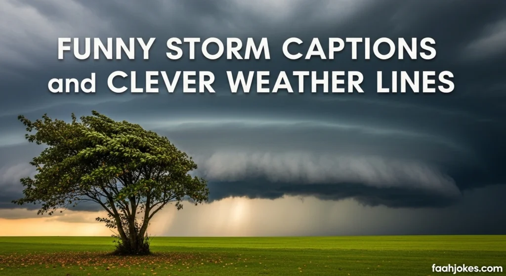 Funny Storm Captions and Clever Weather Lines