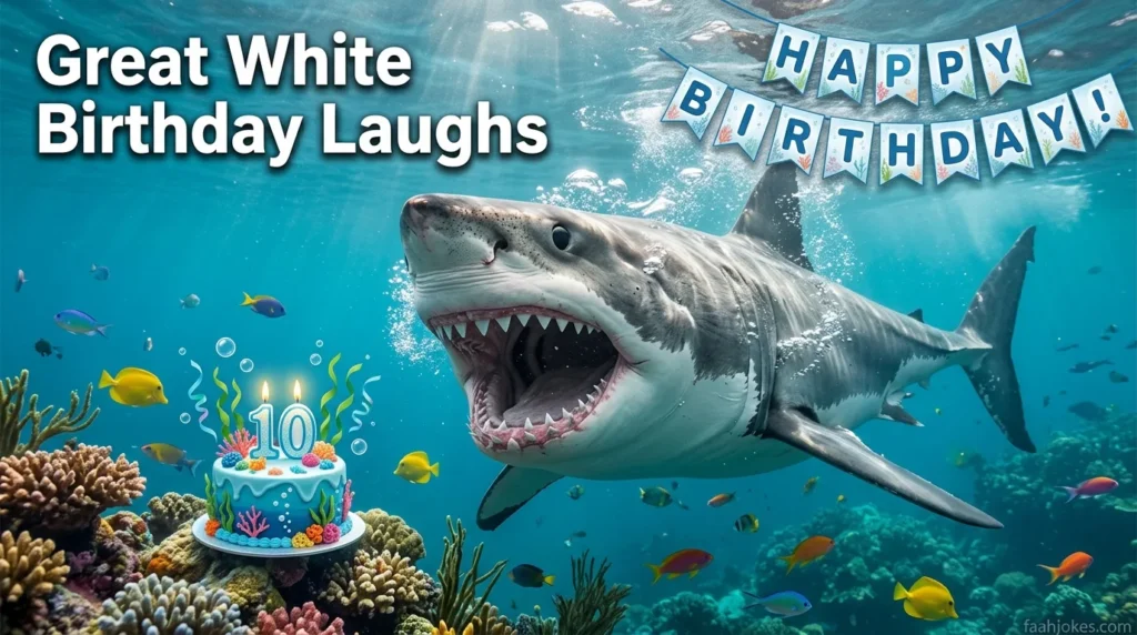Great White Birthday Laughs