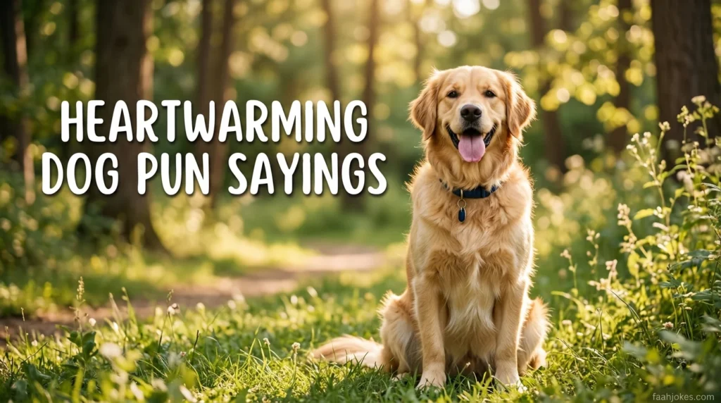 heartwarming dog pun sayings
