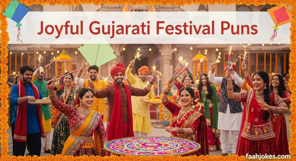 Joyful Gujarati Festival Puns
