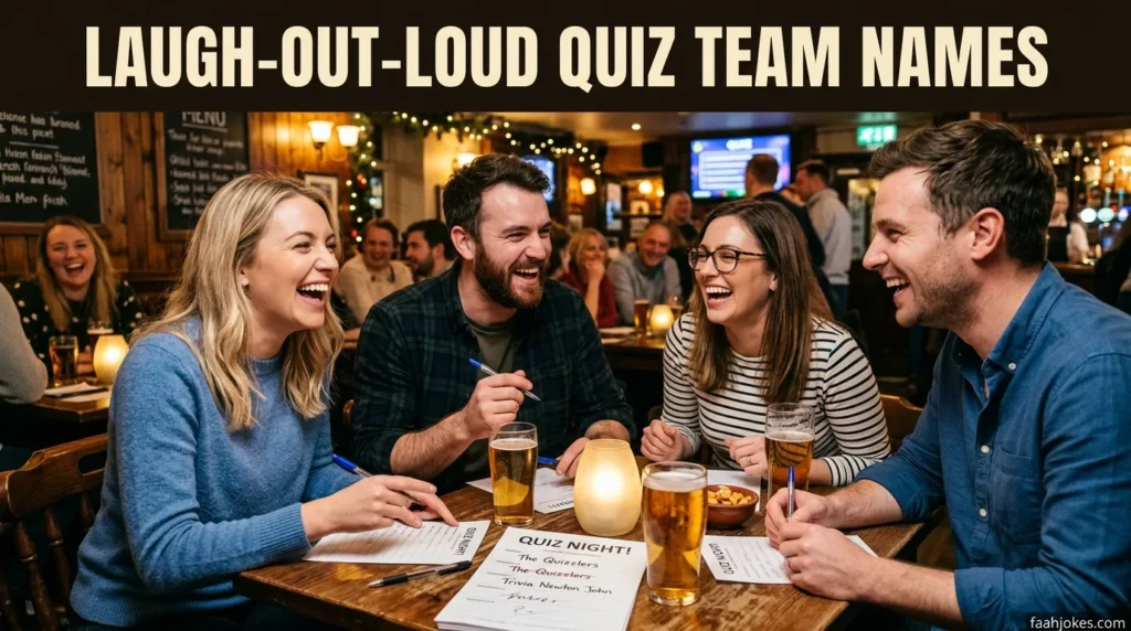 Laugh-Out-Loud Quiz Team Names