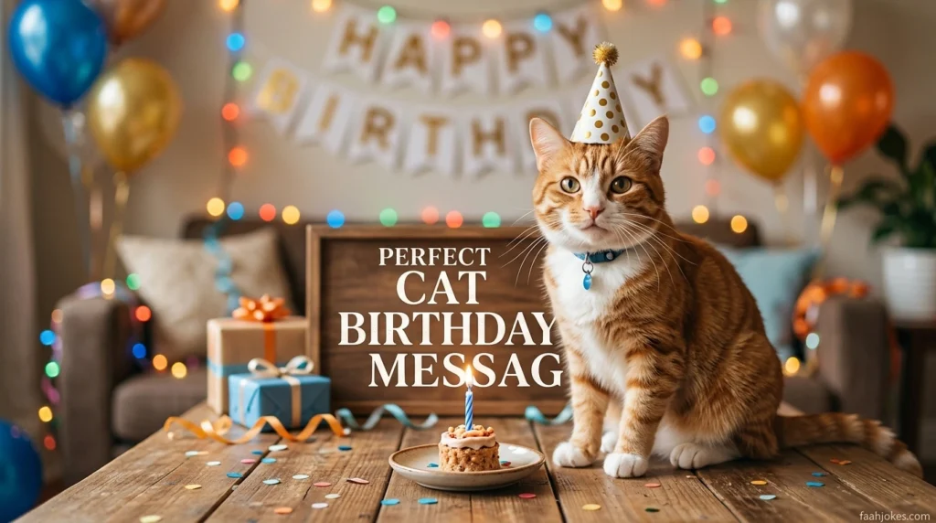 Perfect Cat Birthday Messag
