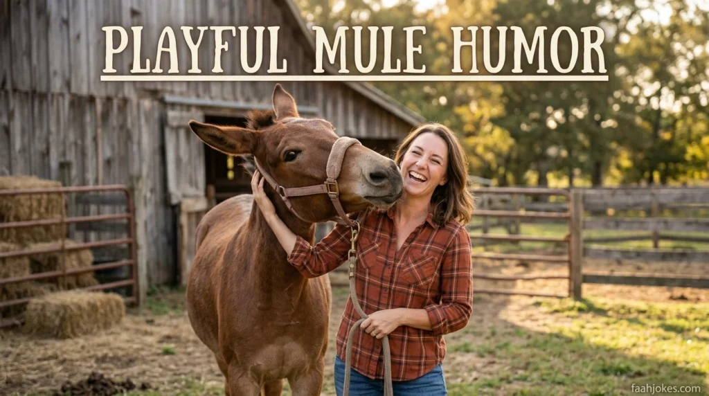 Playful Mule Humor
