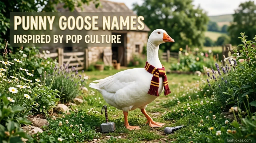 Punny Goose Names Inspired by Pop Culture