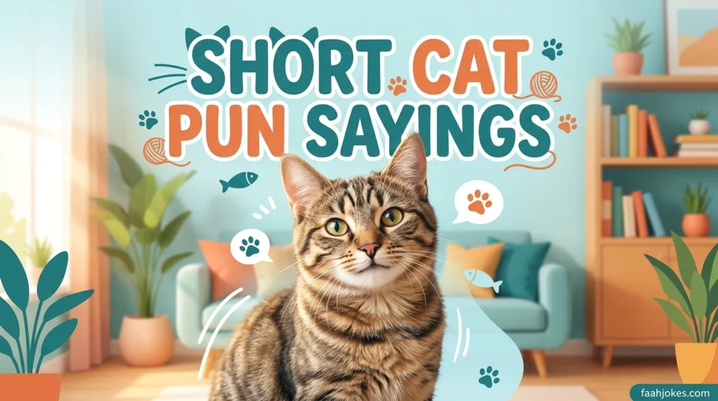 Short Cat Pun Sayings