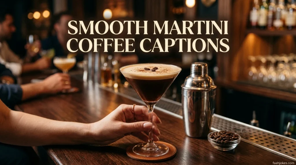 Smooth Martini Coffee Captions