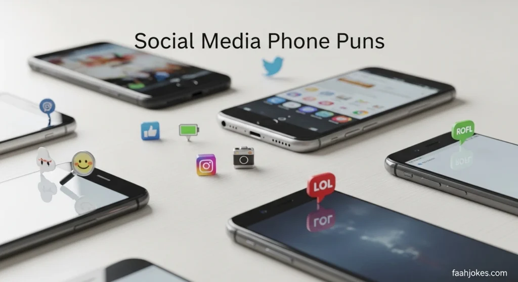 Social Media Phone Puns