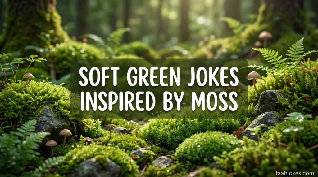 Soft Green Jokes Inspired by Moss