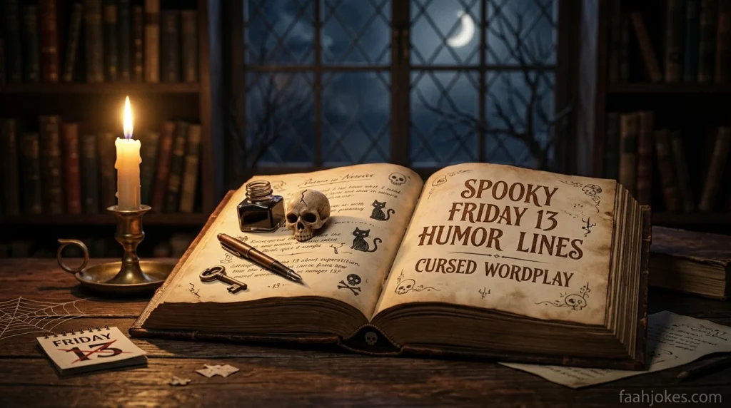 spooky friday 13 humor lines cursed wordplay