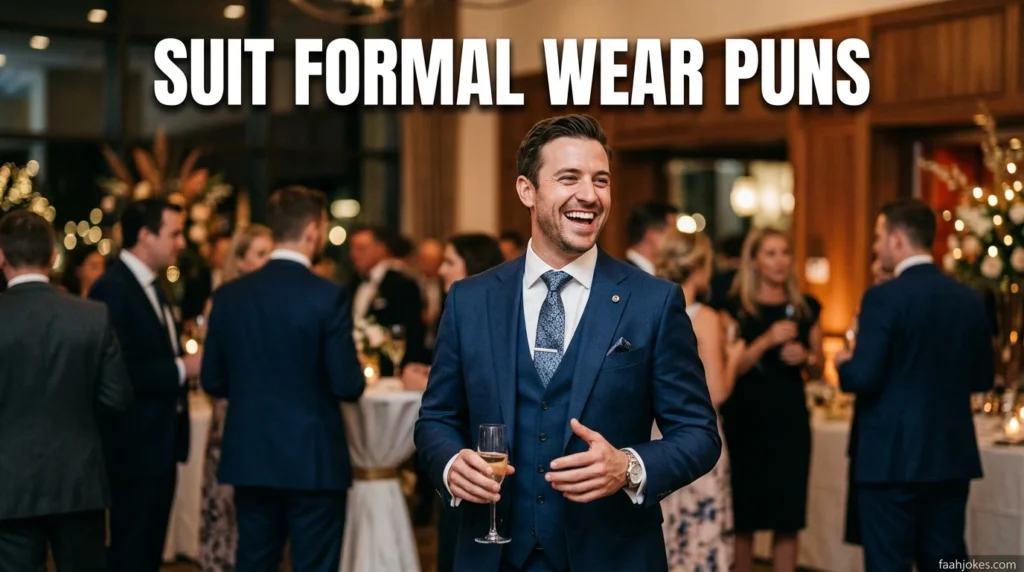 Suit formal wear puns