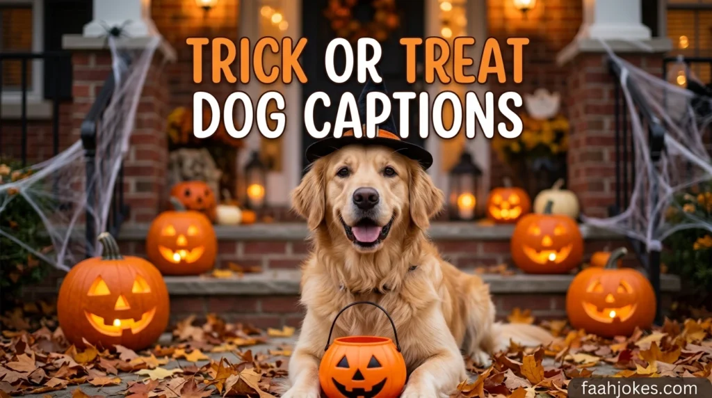 Trick Or Treat Dog Captions