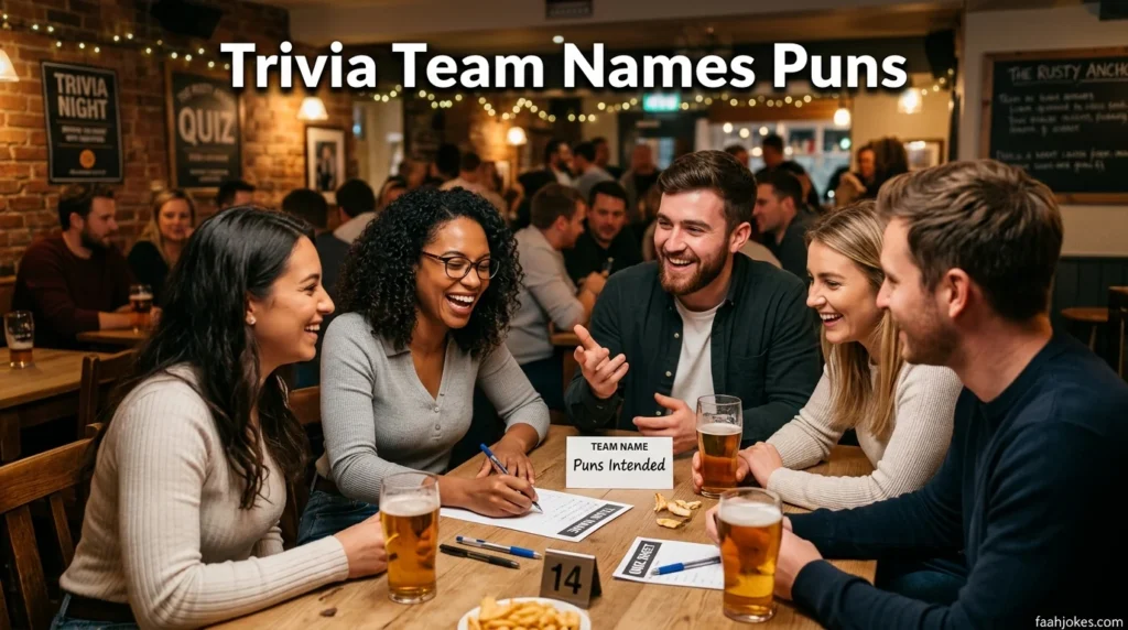 Trivia Team Names Puns