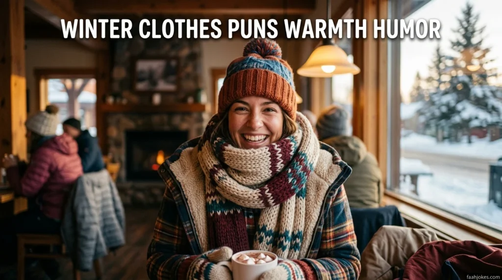 Winter clothes puns warmth humor
