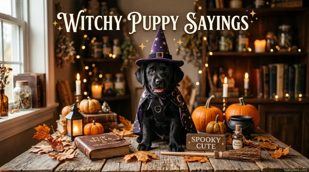 Witchy Puppy Sayings