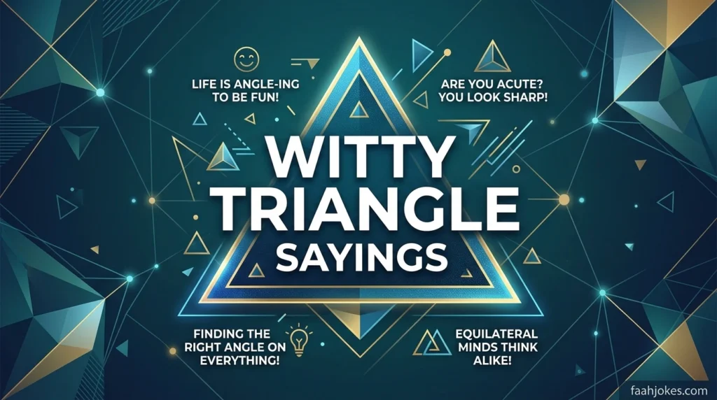 Witty Triangle Sayings