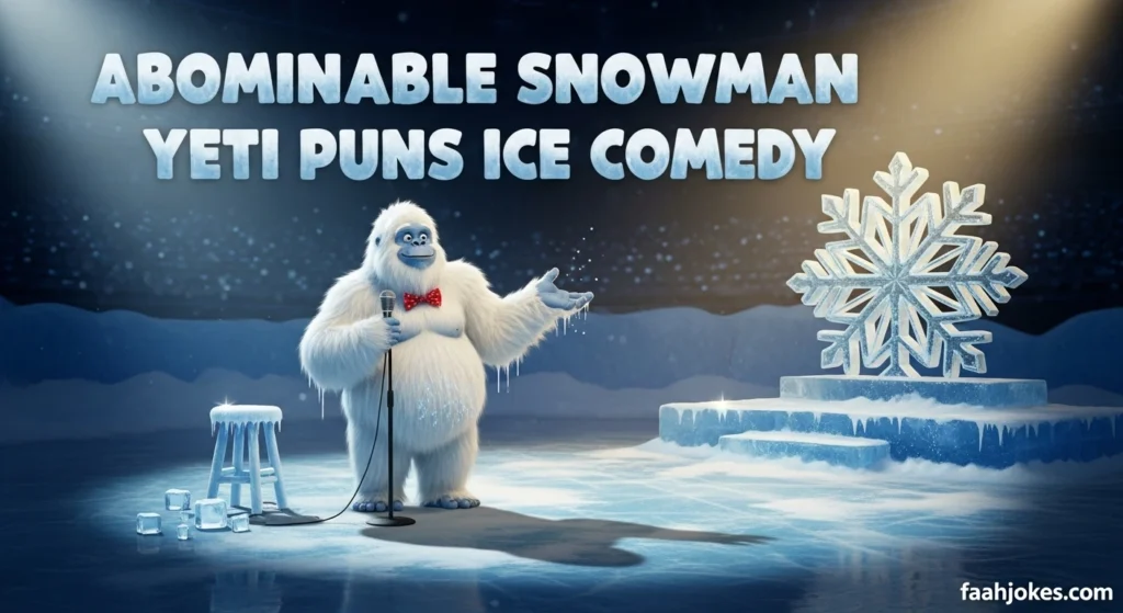 Abominable Snowman Yeti Puns Ice Comedy