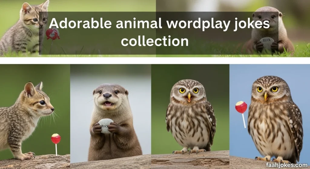 Adorable animal wordplay jokes collection