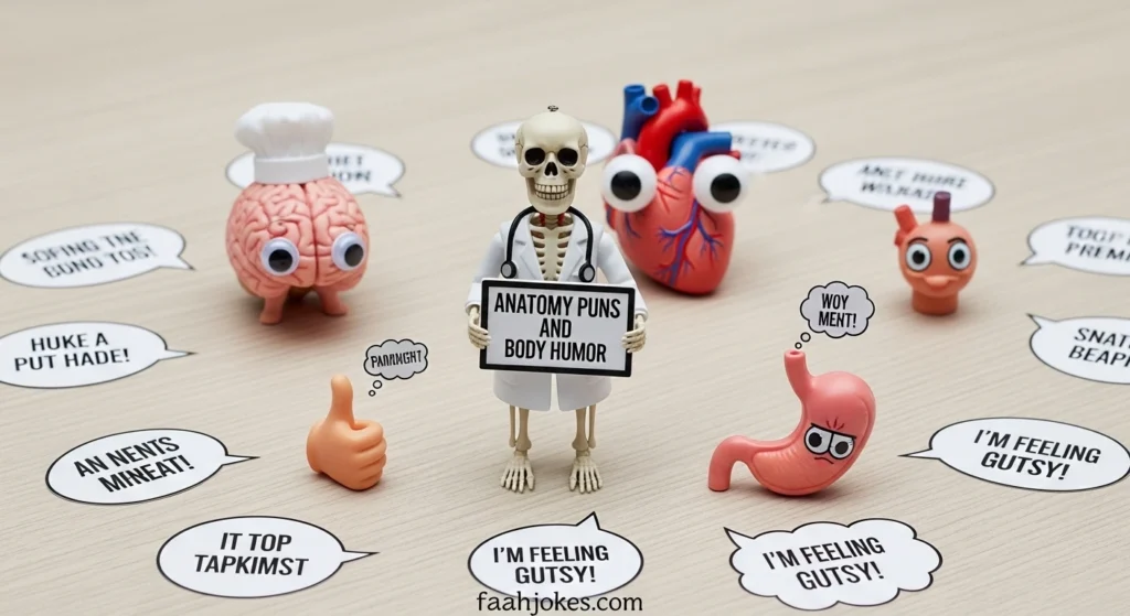 Anatomy Puns and Body Humor