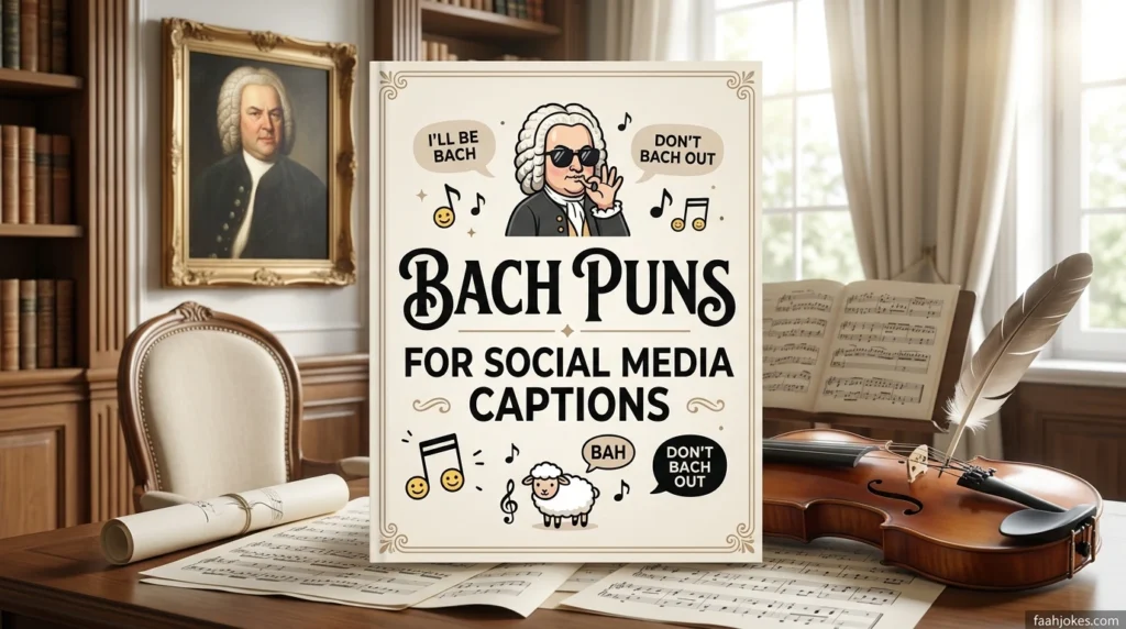 Bach Puns for Social Media Captions