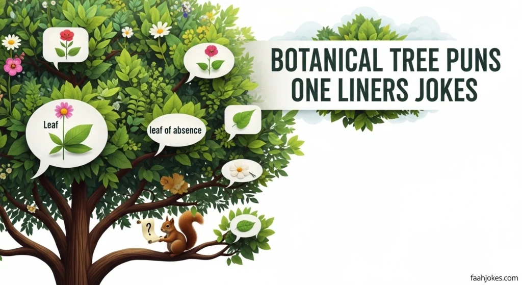 Botanical tree puns one liners jokes