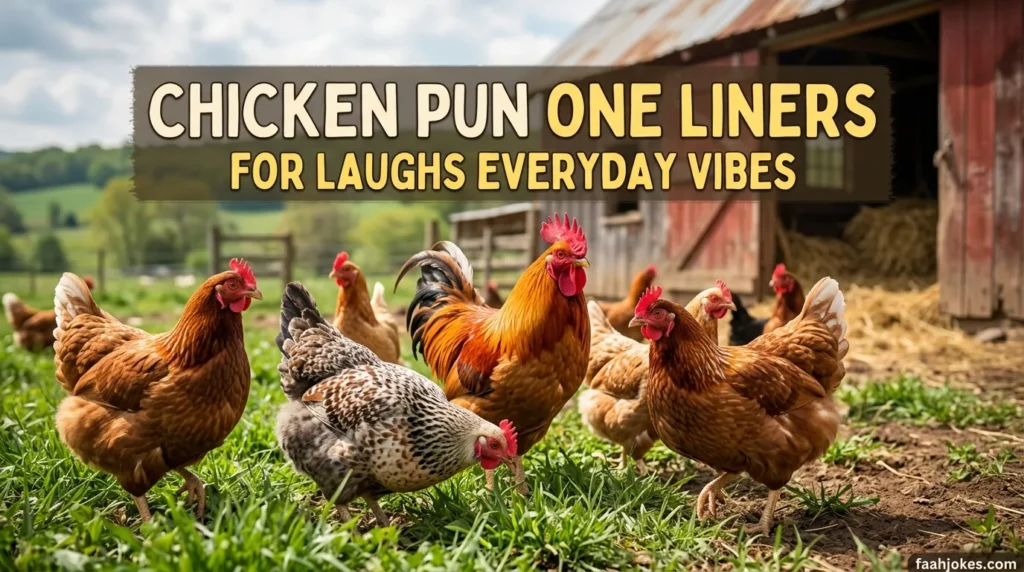 Chicken pun one liners for laughs everyday vibes
