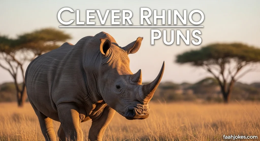 Clever Rhino Puns