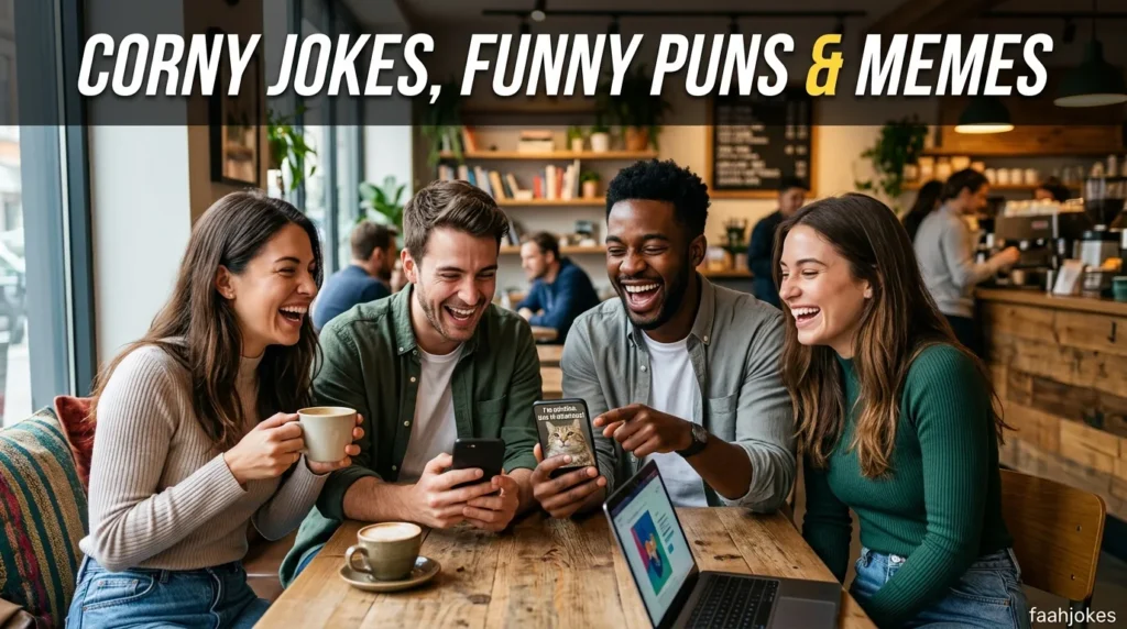 Corny jokes funny puns memes