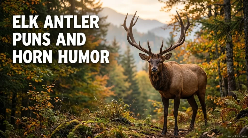 Elk antler puns and horn humor