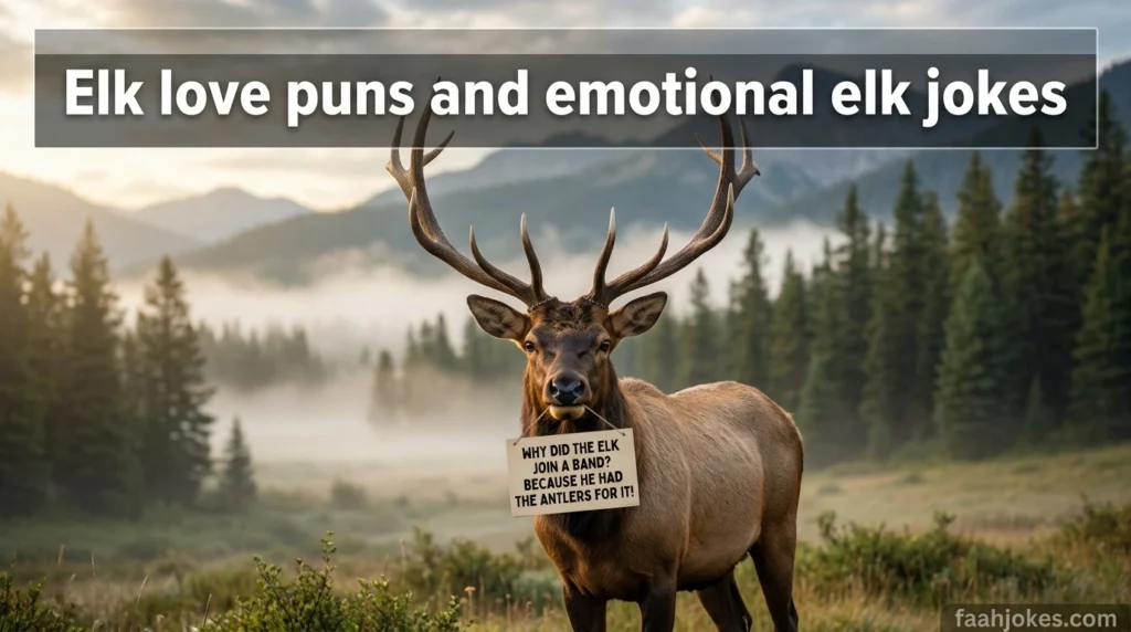 Elk love puns and emotional elk jokes