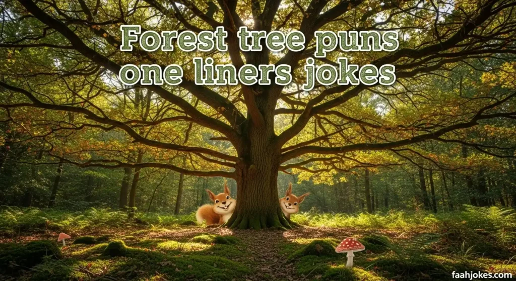 Forest tree puns one liners jokes